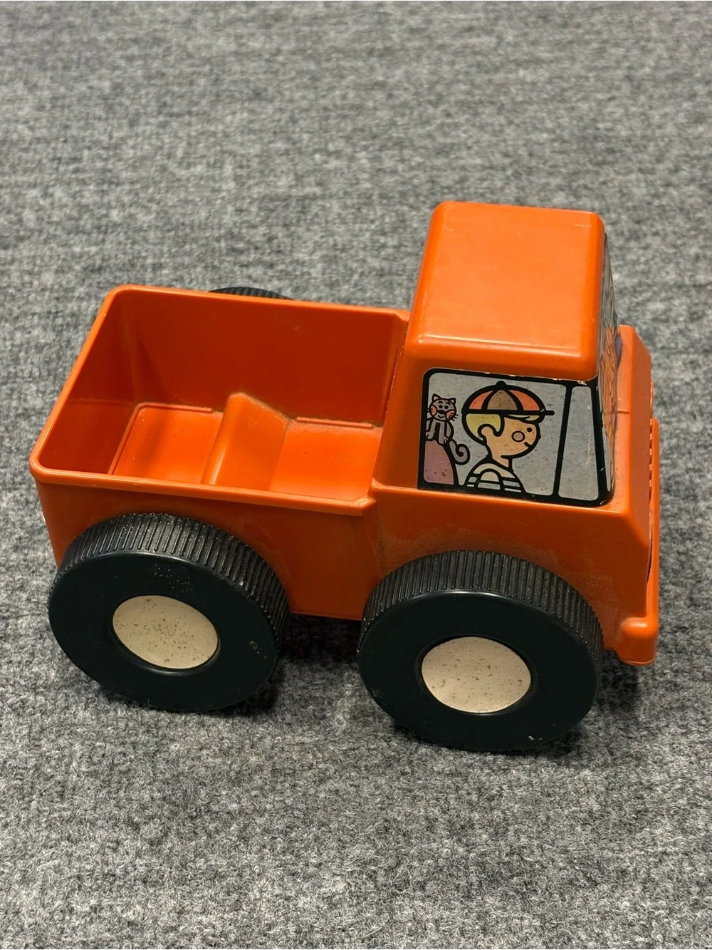1970’s Tupperware Toys Pick-Em-Up Truck Orange Good Shape